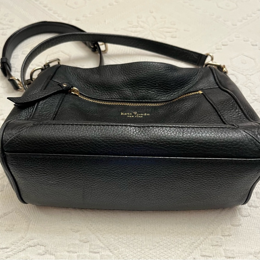 Kate Spade Black Pebbled 100% Cow Leather Crossbody Bag - Picture 3 of 15